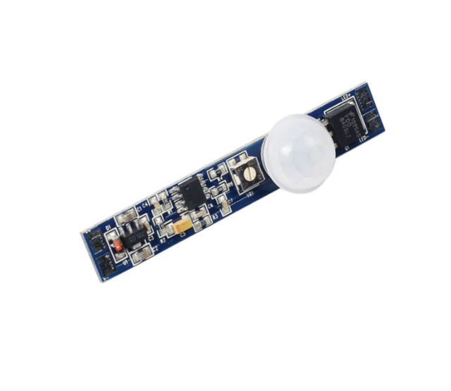 Ultrakompakter LED-Profil PIR Bewegungsmelder SPIR002T, 2 m, 12-24V