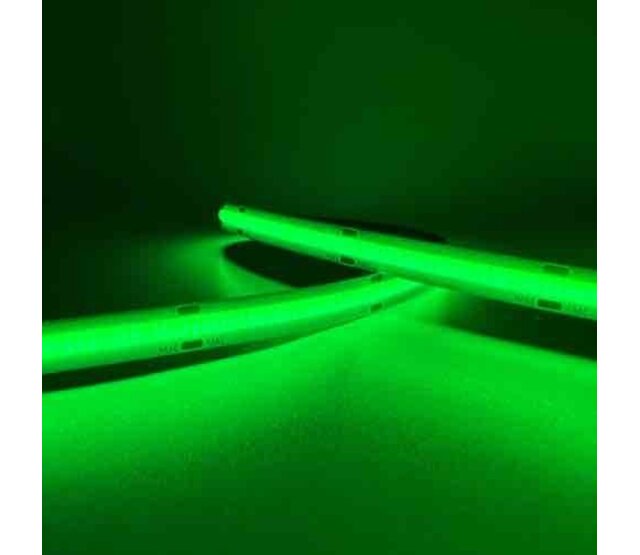 PRO COB LED Streifen Grün 8W 1050LM 480 LEDs/m 24VDC IP20 - 5m | Hochwertige COB-Technologie, energieeffizient, 24 Volt Gleichstrom, 1050 Lumen, 480 LEDs pro Meter, 5 Meter Länge, ideal für Innenbeleuchtung PRO COB LED Streifen Grün 8W 1050LM 480 LEDs/m 24VDC IP20 - 5m | Hochwertige COB-Technologie, energieeffizient, 24 Volt Gleichstrom, 1050 Lumen, 480 LEDs pro Meter, 5 Meter Länge, ideal für Innenbeleuchtung