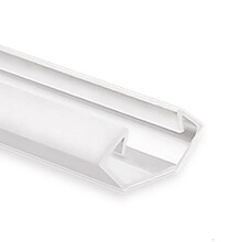 Weißes LED Eckprofil mit opaler Klickabdeckung 25,45x11,25mm – C23.2WEISS
