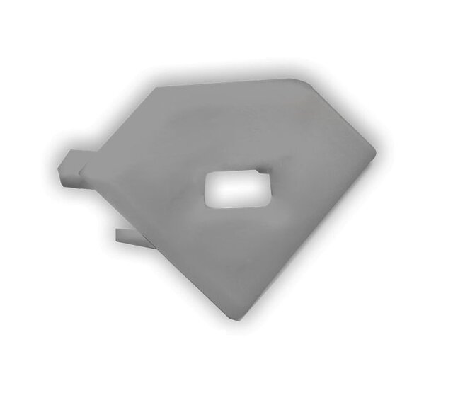 Aluminium Endkappe mit Kabeldurchführung für LED-Streifen – C23.2ALU – IP20, 12/24V, 8mm Breite, 10er Pack – Ideal für LED-Beleuchtungssysteme Aluminium Endkappe mit Kabeldurchführung für LED-Streifen – C23.2ALU – IP20, 12/24V, 8mm Breite, 10er Pack – Ideal für LED-Beleuchtungssysteme