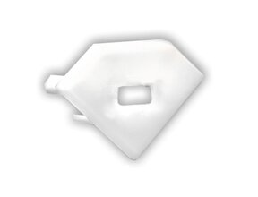 Endkappe mit Kabeldurchführung – C23.2WEISS für LED Streifen