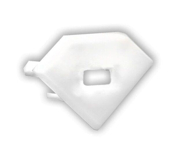 LED-Endkappe mit Kabeldurchführung - C23.2WEISS | IP67-Schutz | 24V DC | 8mm Durchmesser | Kompatibel mit LED-Streifen | Weiß | Dauerhaftes Anschlusskabel | Einfache Montage