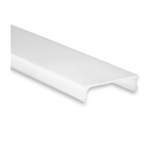 XL LED-Aluprofil 3 m, 40x50 mm mit Klick-Abdeckung für LED Streifen