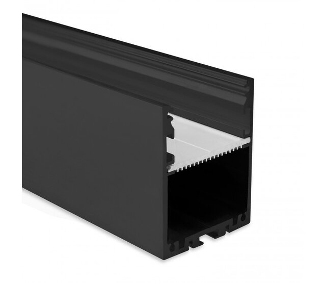 LED Aluminiumprofil XL 3 Meter mit Klickabdeckung 40mm x 50mm – XL40ZWART, ideal für LED-Streifen, hochwertige Montage, schwarz, präzise Verarbeitung, langlebig, professionelle Beleuchtungslösung LED Aluminiumprofil XL 3 Meter mit Klickabdeckung 40mm x 50mm – XL40ZWART, ideal für LED-Streifen, hochwertige Montage, schwarz, präzise Verarbeitung, langlebig, professionelle Beleuchtungslösung