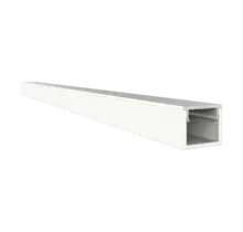 SLIM308 Weiß LED-Aluminiumprofil 10 mm x 8 mm mit Klick-Abdeckung für LED-Streifen – SLIM308WEISS, schmal, hochwertig, weiß, 10 mm Breite, 8 mm Höhe, optimale Lichtverteilung, Montagezubehör inklusive