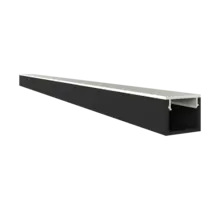 Schwarzes SLIM LED-Aluminiumprofil 10 mm x 8 mm mit Klick-Abdeckung für LED-Streifen – SLIM308ZWART | Hochwertiges Design, präzise Verarbeitung, optimale Lichtstreuung