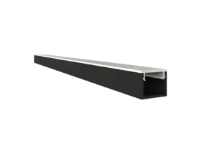 Schwarzes SLIM LED Alu-Profil mit Klick-Abdeckung 10x8 mm – SLIM308SCHWARZ