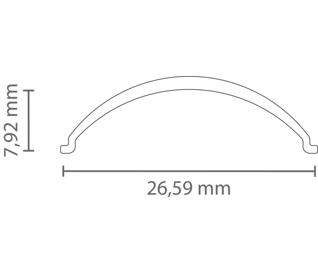 LED Eckprofil C33ALU – 45°, 2 m, mit runder oder flacher Klick-Abdeckung | Für LED Streifen bis 15 mm
