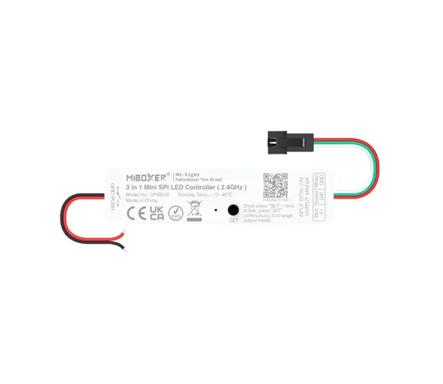 Mini SPI Controller 3-in-1 für LED Streifen – Steuerung von Einfarbig/RGB/RGBW/RGBWW mit 2048 Pixeln – 5V-12V-24V – Miboxer SPIR3 – Kompakt & Vielseitig Mini SPI Controller 3-in-1 für LED Streifen – Steuerung von Einfarbig/RGB/RGBW/RGBWW mit 2048 Pixeln – 5V-12V-24V – Miboxer SPIR3 – Kompakt & Vielseitig