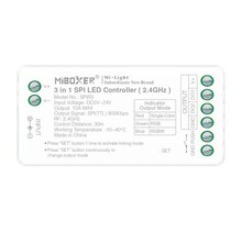 Miboxer SPIR3 SPI Controller: 3-in-1 LED-Controller für Einfarbige/RGB/RGBW/RGBWW LED-Streifen, 2048 Pixel, 5V-12V-24V, präzise Steuerung, ideal für LED-Beleuchtungsprojekte