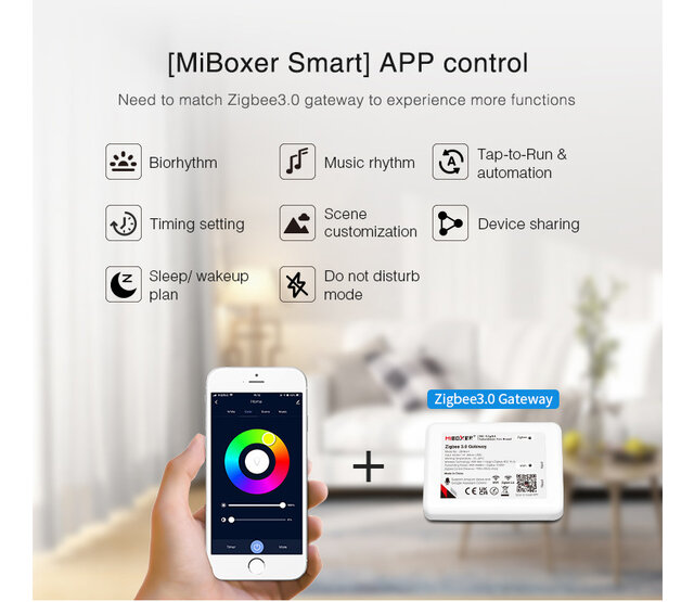 5-in-1 Zigbee + 2,4GHz LED-Controller für Single Color/Dual White/RGB/RGBW/RGBWW/RGBCCT LED-Streifen 12-24V – SZ5 5-in-1 Zigbee + 2,4GHz LED-Controller für Single Color/Dual White/RGB/RGBW/RGBWW/RGBCCT LED-Streifen 12-24V – SZ5