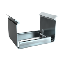 Montageklammer für LED-Aluminiumprofile 301ALU, 301WEISS, 301SCHWARZ – Universelle Befestigung für LED-Profile, geeignet für 15 mm breite Profile, robuste Halterung aus Metall, einfache Installation