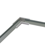 Eckverbinder 120° Silber für LED Profil 301 Silber inklusive 2 Madenschrauben M5 x 4