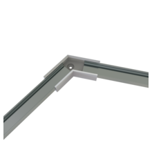 Eckverbinder 120° Silber für LED Profil 301 Silber inklusive 2 Madenschrauben M5 x 4