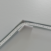 Eckverbinder 120° Silber für LED Profil 301 Silber inklusive 2 Madenschrauben M5 x 4