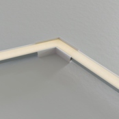Eckverbinder 120° Silber für LED Profil 301 Silber inklusive 2 Madenschrauben M5 x 4