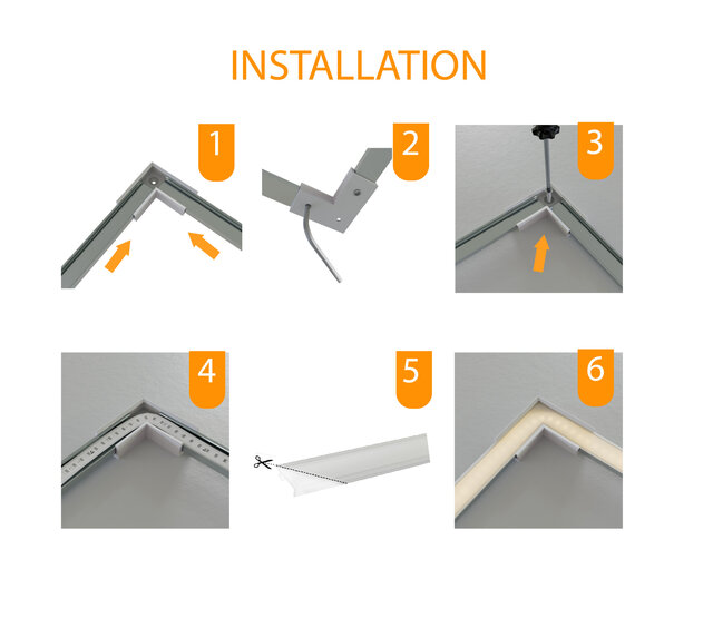 Eckverbinder 120° Silber für LED Profil 301 Silber inklusive 2 Madenschrauben M5 x 4