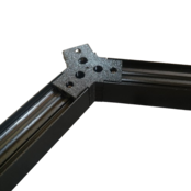 Waben-Y-Verbinder Schwarz für LED Profil N4 Schwarz Serienverbindungsstück – inklusive Schrauben Waben-Y-Verbinder Schwarz für LED Profil N4 Schwarz Serienverbindungsstück – inklusive Schrauben