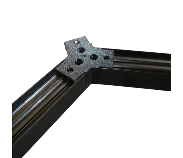 Waben-Y-Verbinder Schwarz für LED Profil N4 Schwarz Serienverbindungsstück – inklusive Schrauben Waben-Y-Verbinder Schwarz für LED Profil N4 Schwarz Serienverbindungsstück – inklusive Schrauben