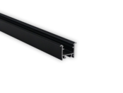 Schwarzes LED-Einbauprofil 15mm x 15,69mm mit Klickabdeckung für LED-Streifen – 303Schwarz | Aluminiumprofil für indirekte Beleuchtung, 15 mm Nutbreite, hochwertige Montage für LED-Technik