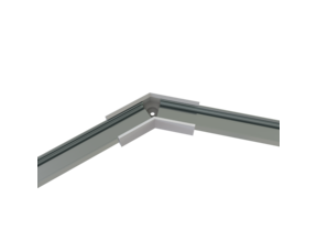 Eckverbinder 135° Schwarz für LED Profil 301 mit 2 Madenschrauben M5 x 4