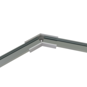 Eckverbinder 135° Silber für LED Profil 301Silber inkl. 2 Madenschrauben M5 x 4