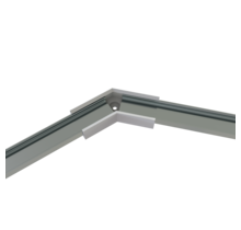 Eckverbinder 135° Silber für LED Profil 301Silber inkl. 2 Madenschrauben M5 x 4