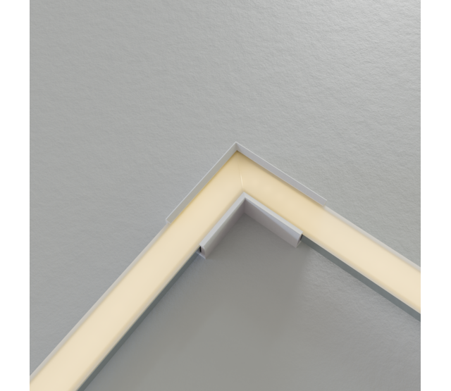 Eck Verbinder 90° Weiss für LED Profil 301Weiss incl 2 madenschrauben M5 x 4