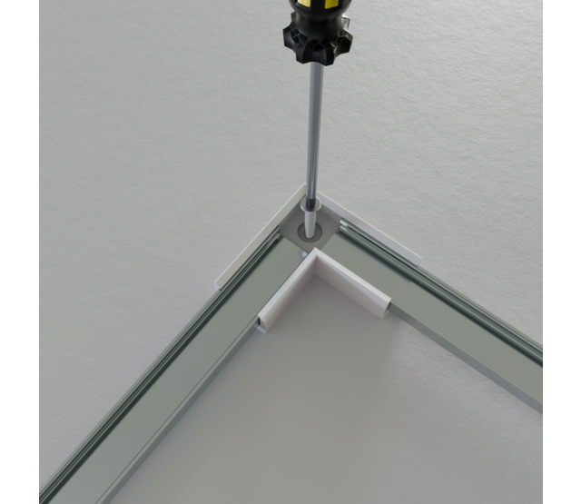 Eck Verbinder 90° Schwarz für LED Profil 301Schwarz incl 2 madenschrauben M5 x 4 Eck Verbinder 90° Schwarz für LED Profil 301Schwarz incl 2 madenschrauben M5 x 4