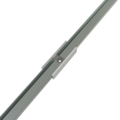 Verbinder 180° Weiss für LED Profil 301Weiss inkl. 2 Madenschrauben M5 x 4