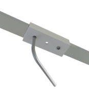 Verbinder 180° Weiss für LED Profil 301Weiss inkl. 2 Madenschrauben M5 x 4