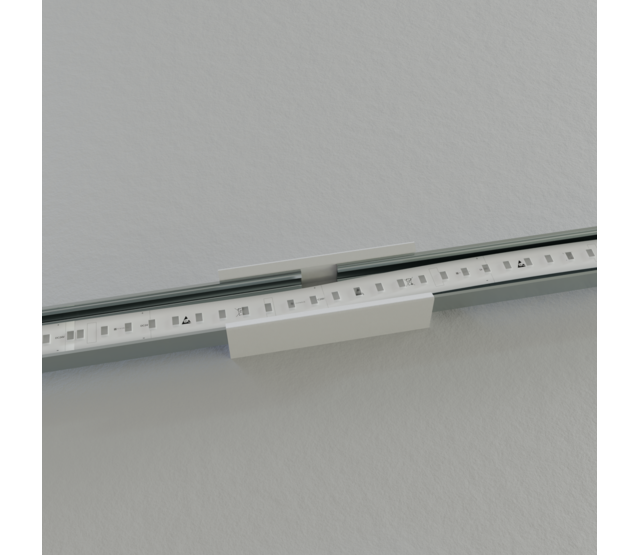 Verbinder 180° Weiss für LED Profil 301Weiss inkl. 2 Madenschrauben M5 x 4