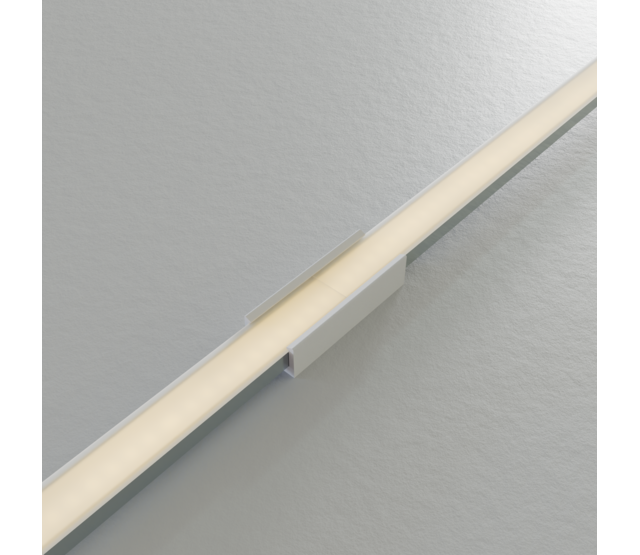 Verbinder 180° Weiss für LED Profil 301Weiss inkl. 2 Madenschrauben M5 x 4
