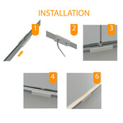 Verbinder 180° Weiss für LED Profil 301Weiss inkl. 2 Madenschrauben M5 x 4