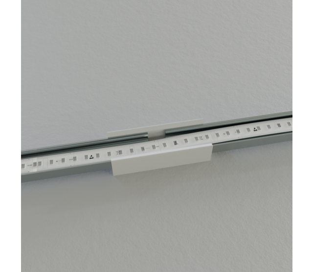 Verbinder 180° Schwarz für LED Profil A1 Schwarz incl. 2 Madenschrauben M5 x 4