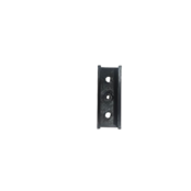 Verbinder 180° Schwarz für LED Profil A1 Schwarz incl. 2 Madenschrauben M5 x 4