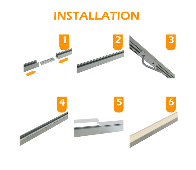 Verbinder 180° Silber für LED Profil 302 Silber inklusive 2 Madenschrauben M5 x 4