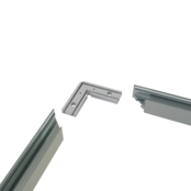 Eckverbinder 90° Weiß für LED Profil 302 Weiss inklusive 2 Madenschrauben M5 x 4