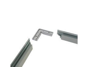 Eckverbinder 90° Weiß für LED Profil 302 Weiss inklusive 2 Madenschrauben M5 x 4