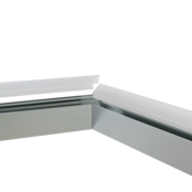 Eckverbinder 120° Weiß für LED Profil 302 Weiß inkl. 2 Madenschrauben M5 x 4