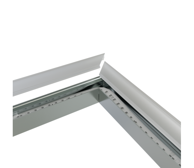 Eckverbinder 120° Schwarz für LED Profil 302Schwarz mit 2 Madenschrauben M5 x 4