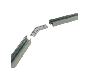 Eck Verbinder 135° Silber für LED Profil 302Silber