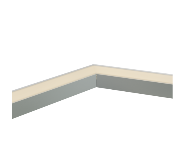 Eckverbinder 135° Silber für LED Profil 302Silber inklusive 2 Madenschrauben M5 x 4