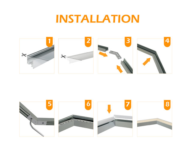 Eckverbinder 135° Silber für LED Profil 302Silber inklusive 2 Madenschrauben M5 x 4