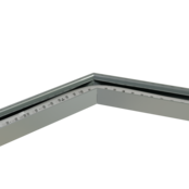 Eck Verbinder 135° Schwarz für LED Profil 302Schwarz incl 2 madenschrauben M5 x 4