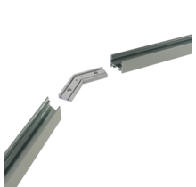 Eckverbinder 135° Weiß für LED Profil 302 Weiß inkl. 2 Madenschrauben M5 x 4