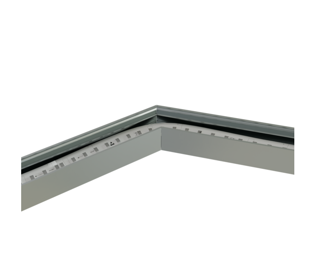 Eckverbinder 135° Weiß für LED Profil 302 Weiß inkl. 2 Madenschrauben M5 x 4