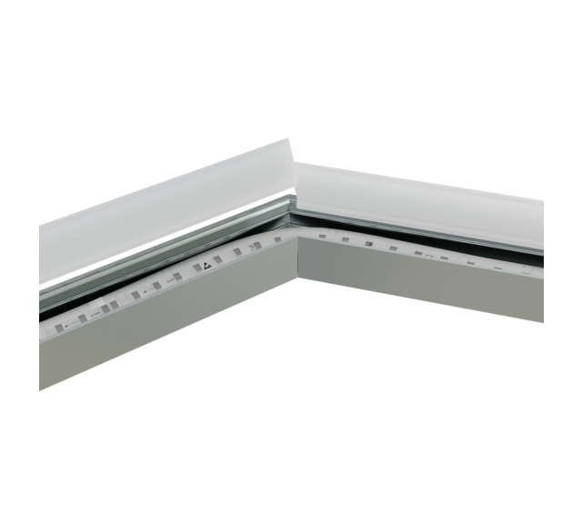 Eck Verbinder 135° Weiss für LED Profil 302Weiss incl 2 madenschrauben M5 x 4