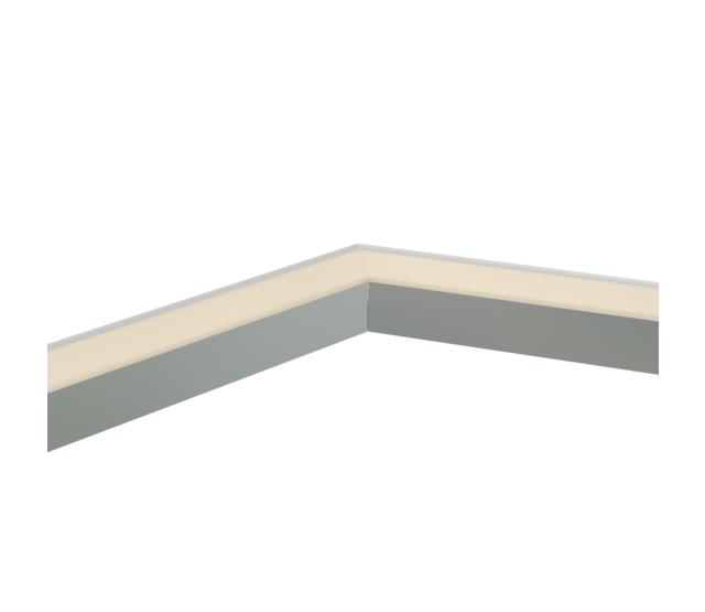 Eckverbinder 135° Weiß für LED Profil 302 Weiß inkl. 2 Madenschrauben M5 x 4