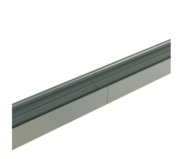 Verbinder 180° Silber für LED Profil 318 inkl. 2 Madenschrauben M5 x 4